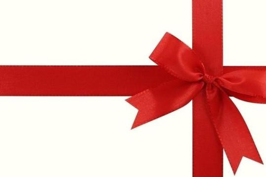 gift card bow