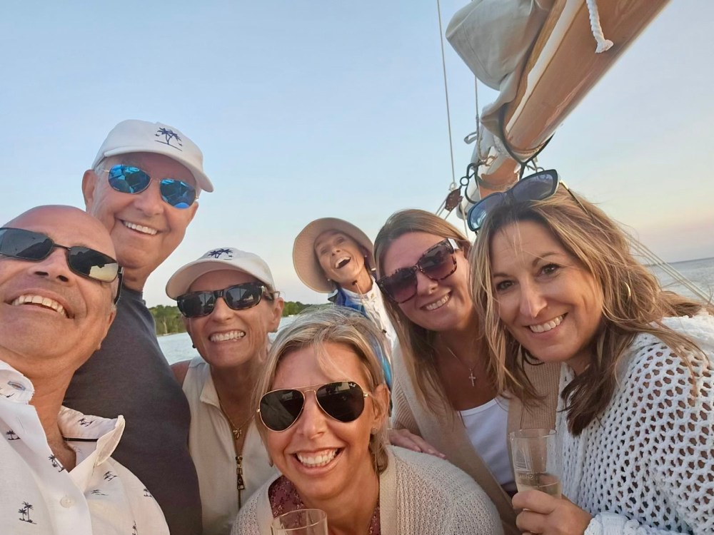 3 brothers and their spouses get together for a family reunion