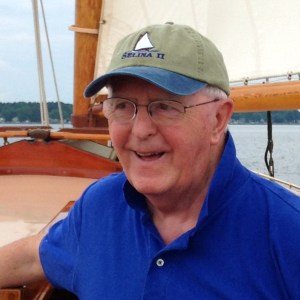 a man wearing a blue hat